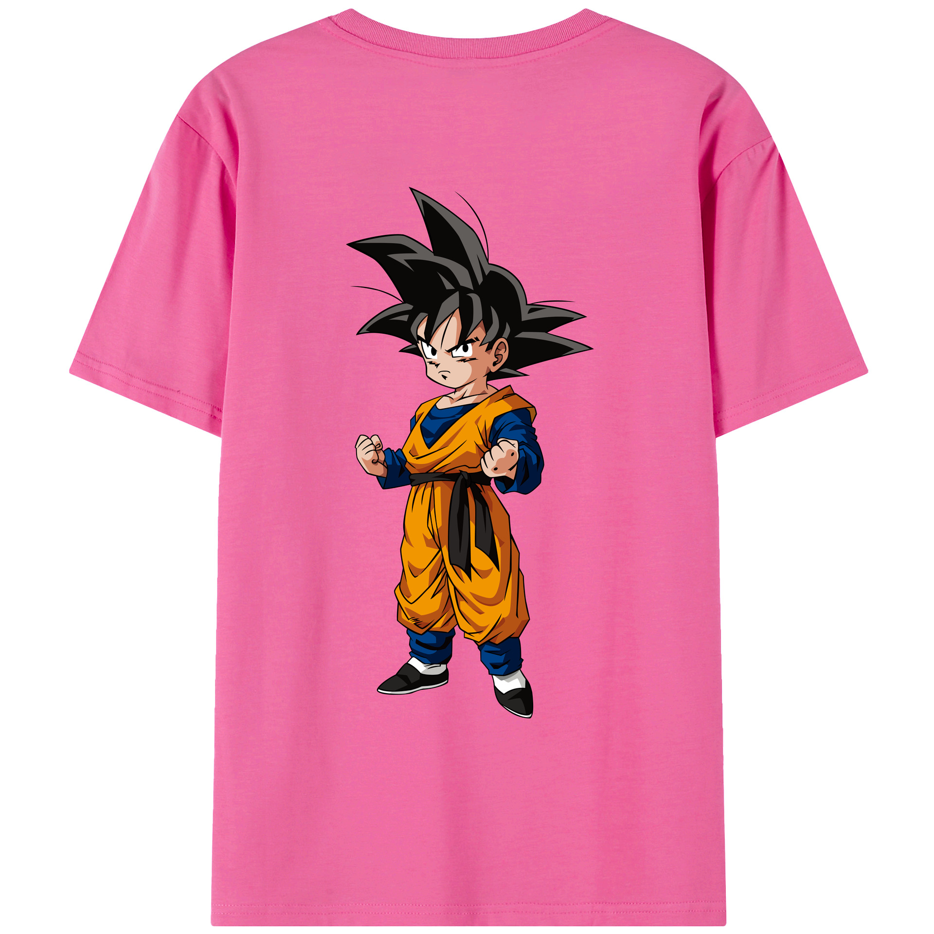 （画像用） ドラゴンボール 孫悟空（そん ごくう）Son Goku カカロット DRAGON BALL Kakarotto レディース半袖Tシャツ(バックプリント)